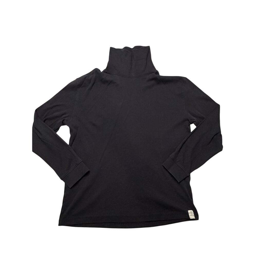 Zara Boys Turtleneck Long Sleeve Shirt Black Size 11-12 Yr 152 cm Layering Tee